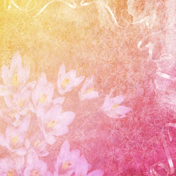 Çiçekli yaz arkaplanı — Stok fotoğraf