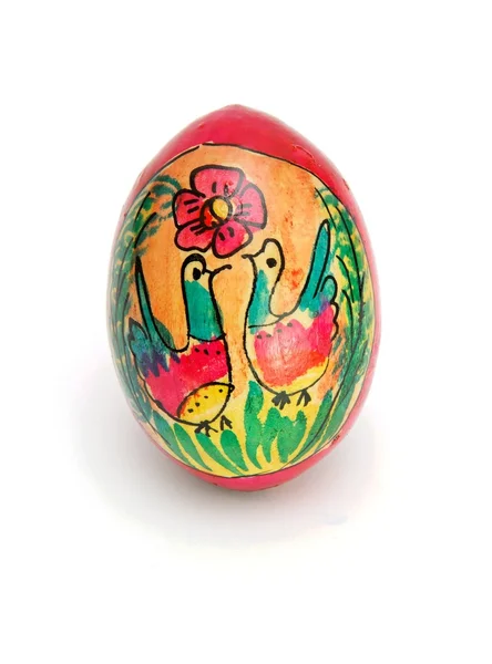 Orosz húsvéti tojás, fehér háttér — Stock Fotó