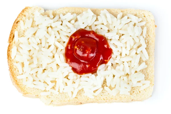 Sanduíche com uma bandeira do Japão — Fotografia de Stock