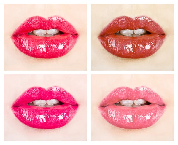 A beautiful girl's lips — Stock Photo, Image