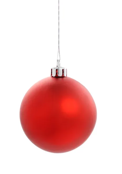 Bola de Natal vermelho Fotografias De Stock Royalty-Free