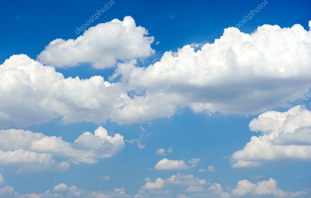 Blue cloudscape sky