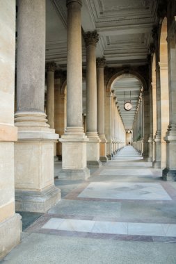 Baroque colonnade in Czech Republic clipart