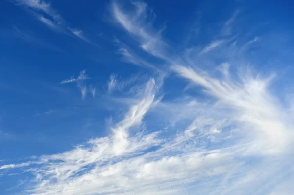 Blau Windige Wolkenlandschaft — Stockfoto