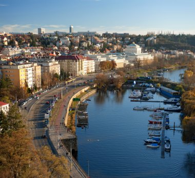 Panorama from Vyshegrad in Prague. Czech Republic clipart