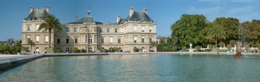 Luxembourg Palace and garden in Paris clipart