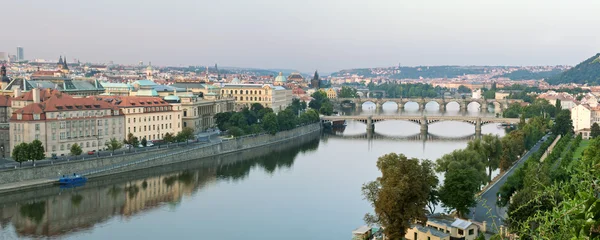 Alba panoramica a Praga — Foto Stock