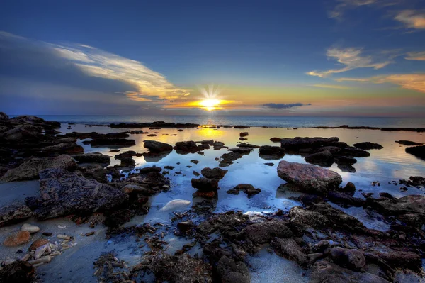 Під час заходу сонця Bonaire — стокове фото