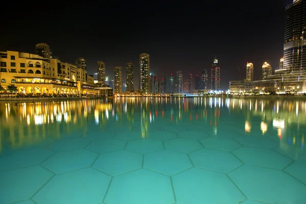 Dubai per nacht — Stockfoto