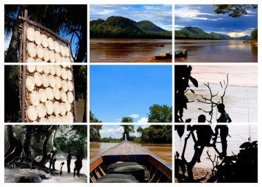 Collage from Laos clipart