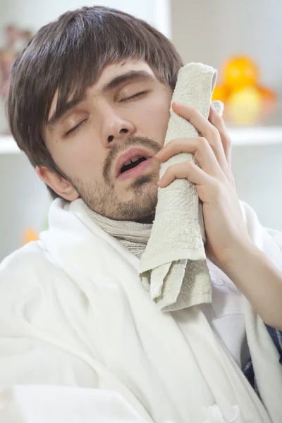 Man with toothache — Stock Photo, Image