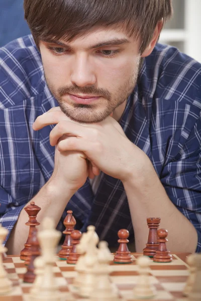 Spela schackspel — Stockfoto