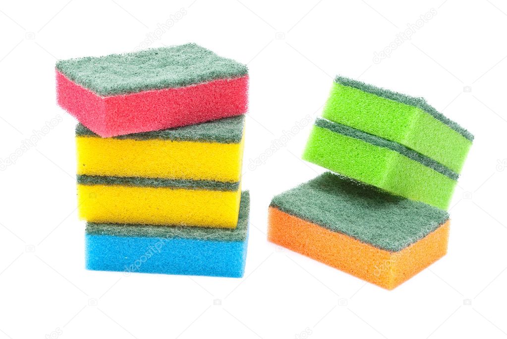 Multicoloured kitchen sponges — Stock Photo © Alexan66 3925568