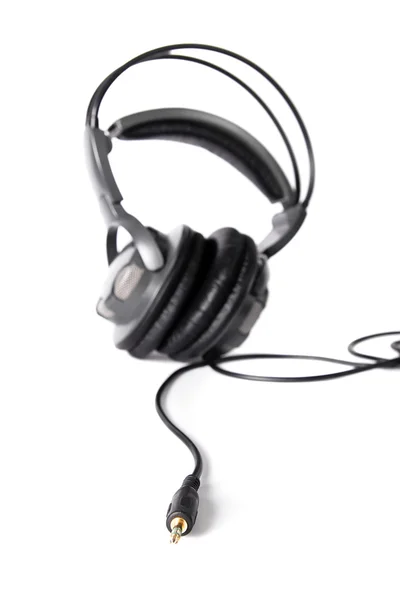 Isolated powerful stereo headphones — Stock Photo, Image