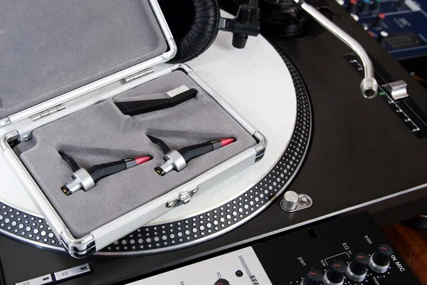 stock image High-class audio gear for hip-hop disc jockey