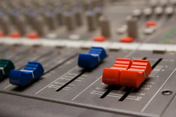 Studio sound mixer Detaljer — Stockfoto