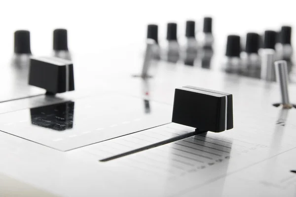 stock image Crossfader of audio mixing controller