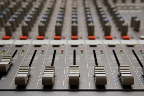 stock image Close shot of professional audio recording equipment for multiple purposes