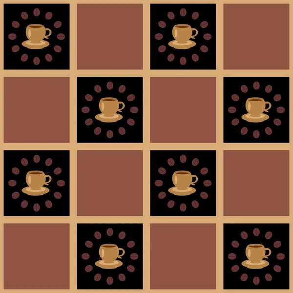 Hintergrund mit Kaffee — Stockvektor