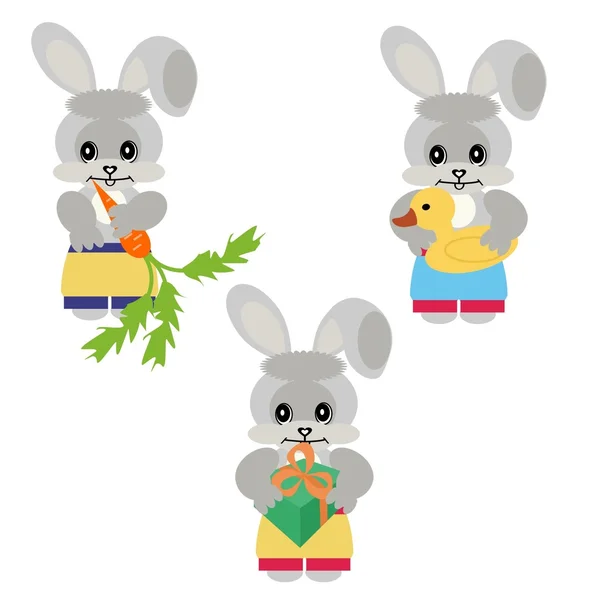 Three nice hares — Stock Vector