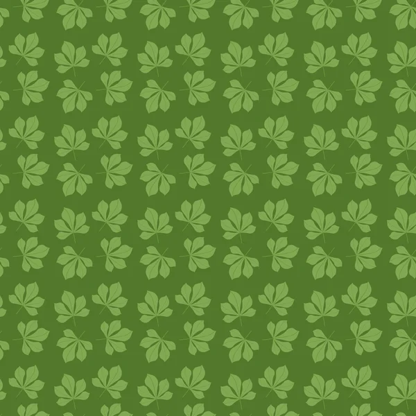 Fond sans couture avec des feuilles de châtaignier — Image vectorielle