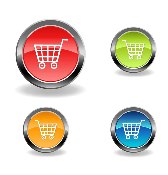 Comprar iconos web — Vector de stock