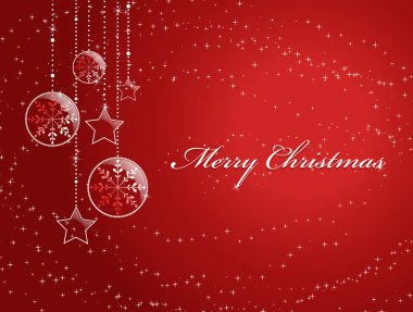 Red christmas background clipart