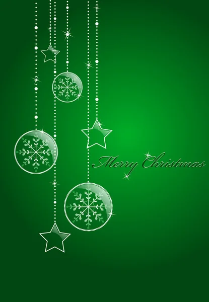 绿色圣诞背景 — 图库矢量图片