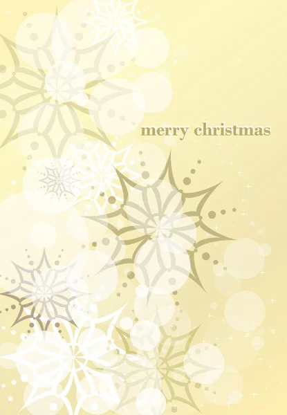 黄色圣诞背景 — 图库矢量图片