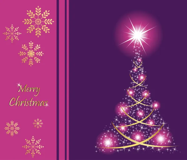 Фиолетовый фон Рождества — стоковый вектор