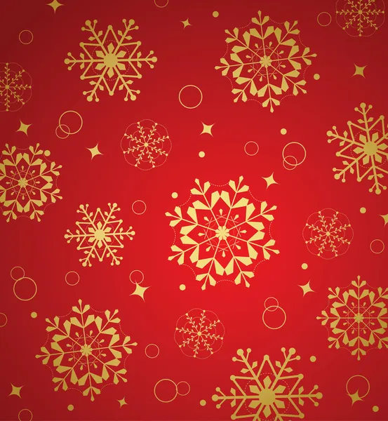 雪の結晶とクリスマスパターン — ストックベクタ