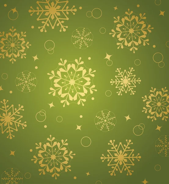 Weihnachtsmuster mit Schneeflocken — Stockvektor