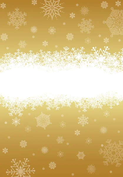黄金のクリスマスの背景 — ストックベクタ