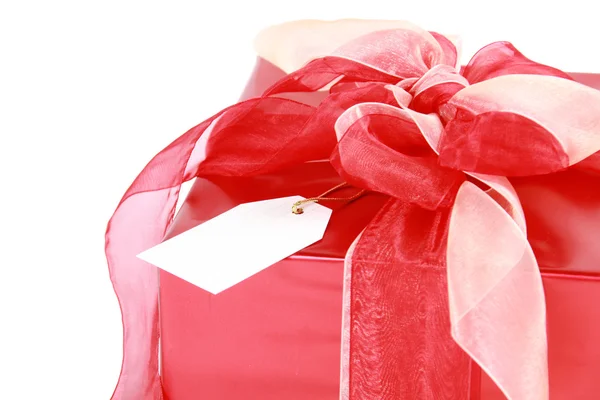 Caixa de presente de Natal vermelho — Fotografia de Stock