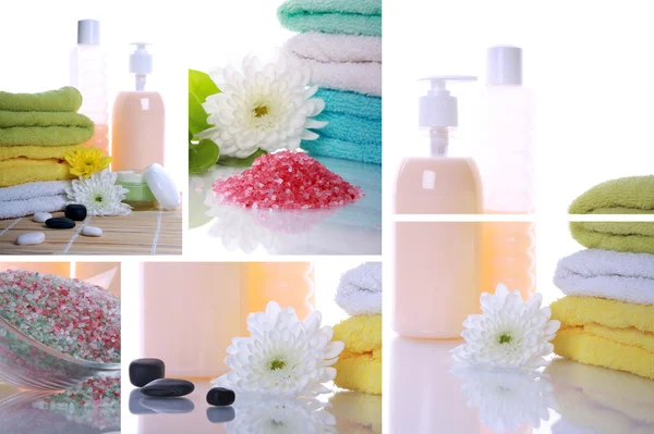 Collage items voor spa — Stockfoto