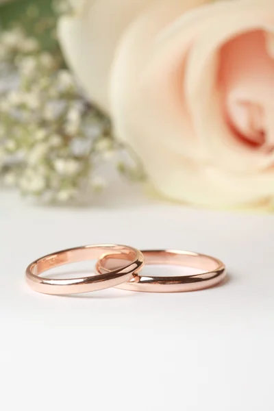 Svatební prsteny — Stock fotografie