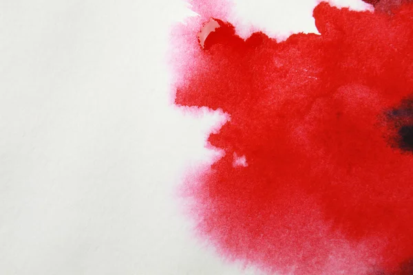 Abstracte Rode Aquarel Hand Beschilderde Achtergrond — Stockfoto