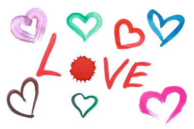 Watercolor heart clipart