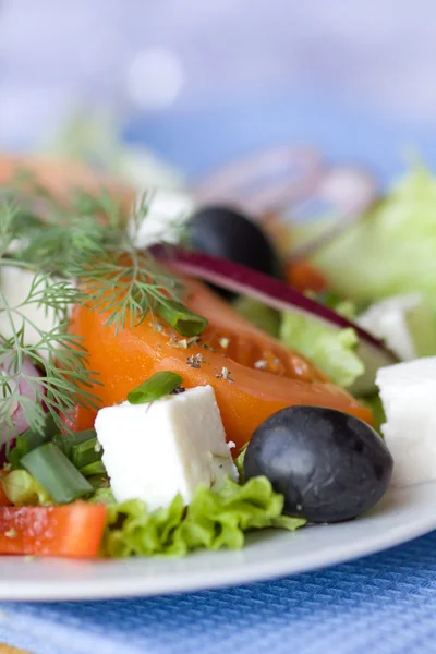 Salada grega saudável — Fotografia de Stock