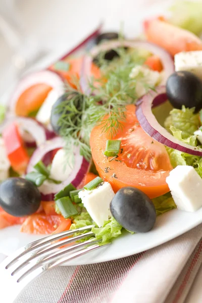 Salată grecească sănătoasă — Fotografie, imagine de stoc