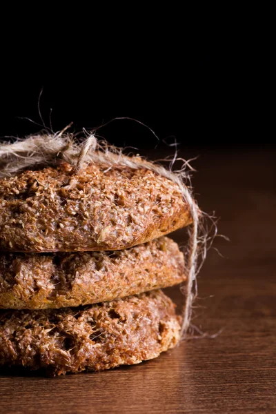 Homemade bran bread — Stock Photo, Image