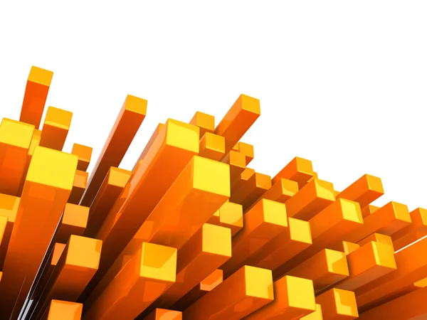 Orange background with boxes — Stock Photo, Image