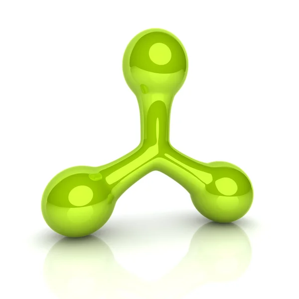 Green triad symbol — Stock Photo, Image