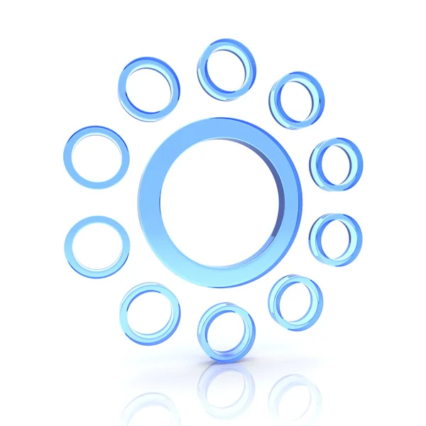 Illustration Design Element Glass Circles — Stock Photo, Image