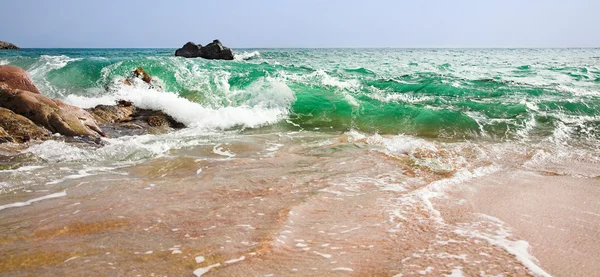 Silná Modrá Vlna Ocean Beach — Stock fotografie