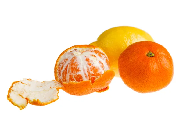 Citrónu a mandarinky — Stock fotografie