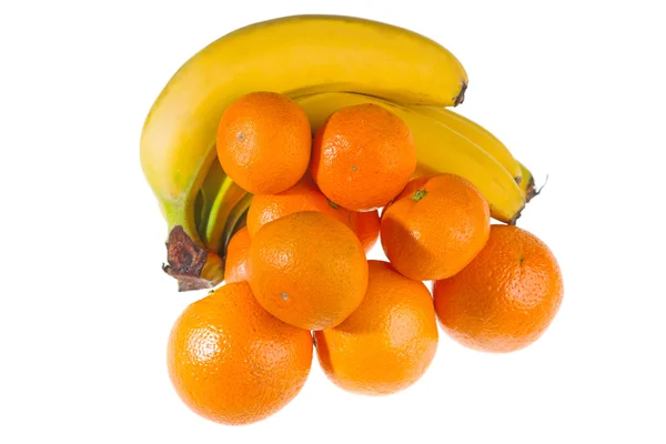 Bananas and tangerines — Stock Photo, Image