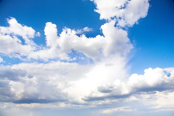Fondo Cielo Azul Limpio Con Nubes Blancas — Foto de Stock