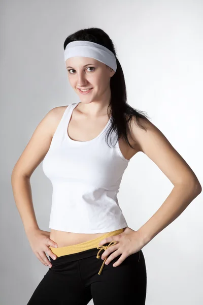 Donna in abbigliamento sportivo — Foto Stock