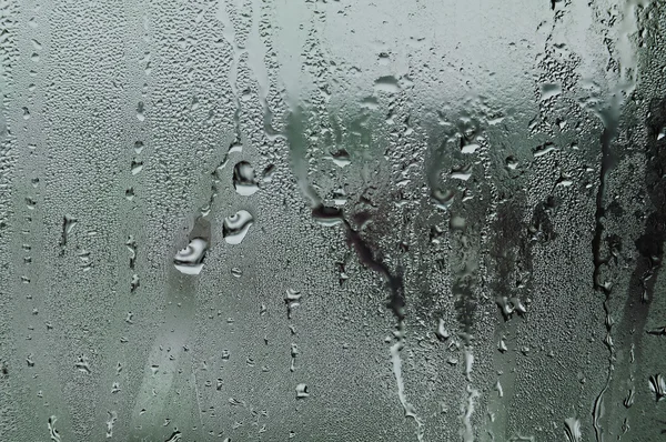 Droppar Vatten Glaset Bild Vädret Och Specifika Naturfenomen — Stockfoto